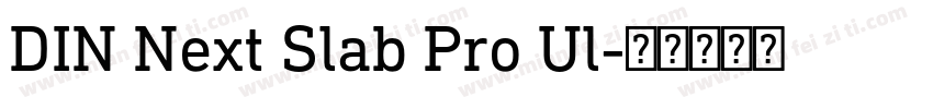 DIN Next Slab Pro Ul字体转换